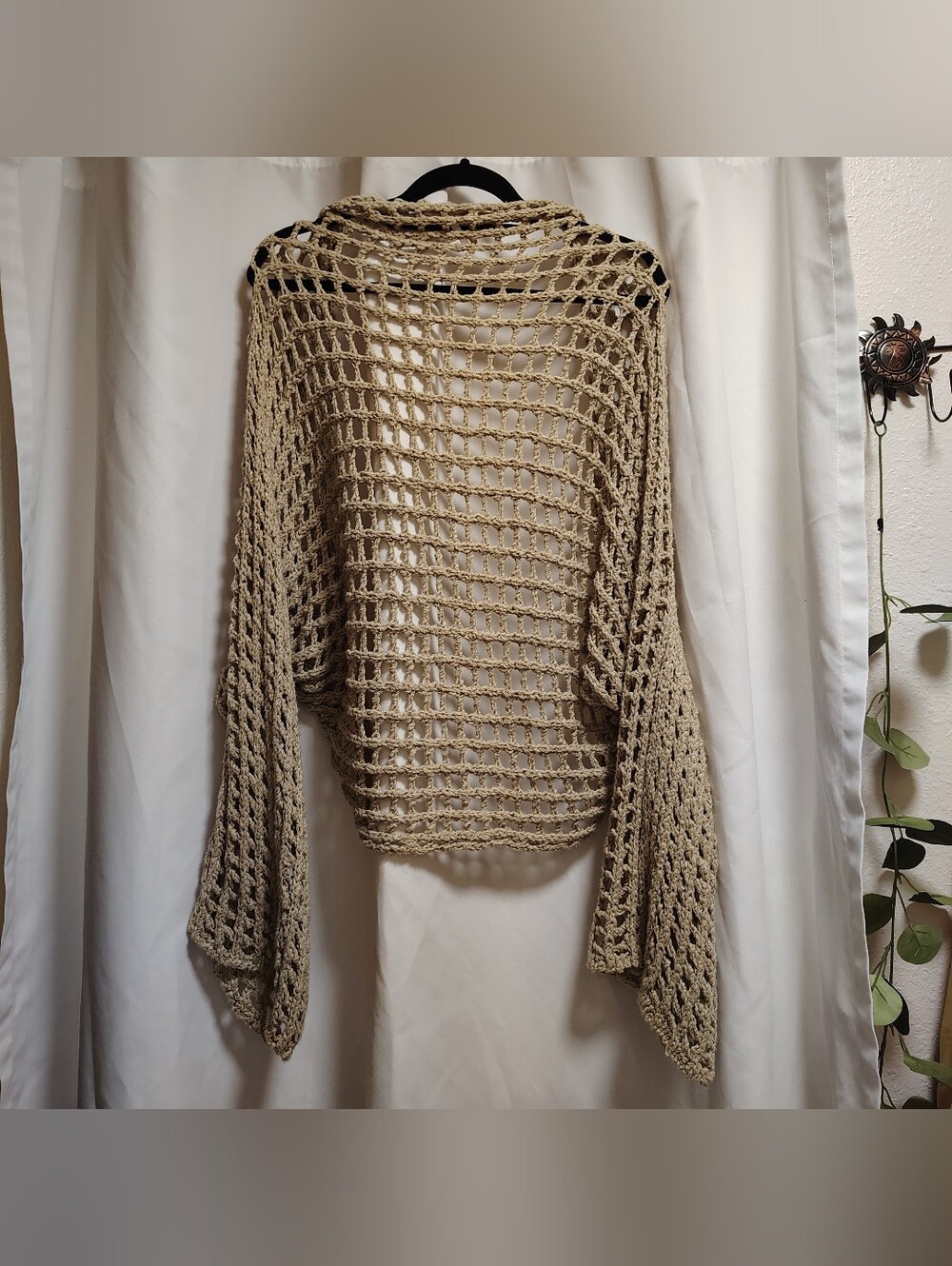 Free People Off The Shoulder Crochet Cardigan